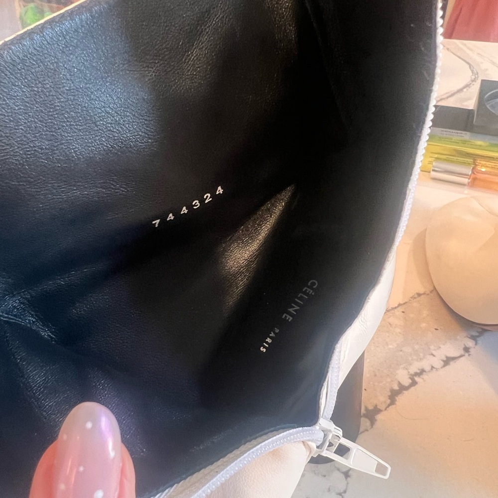 Celine White Heeled Boots - Picture 5 of 7